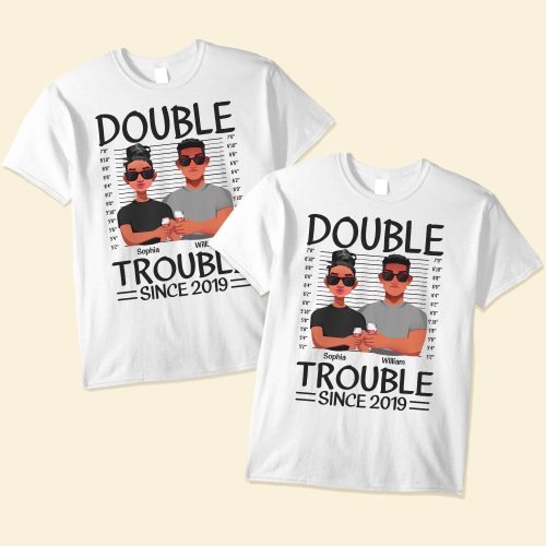 Couples-Double-Trouble-Since-Personalized-Matching-Couple-Shirts00.jpg